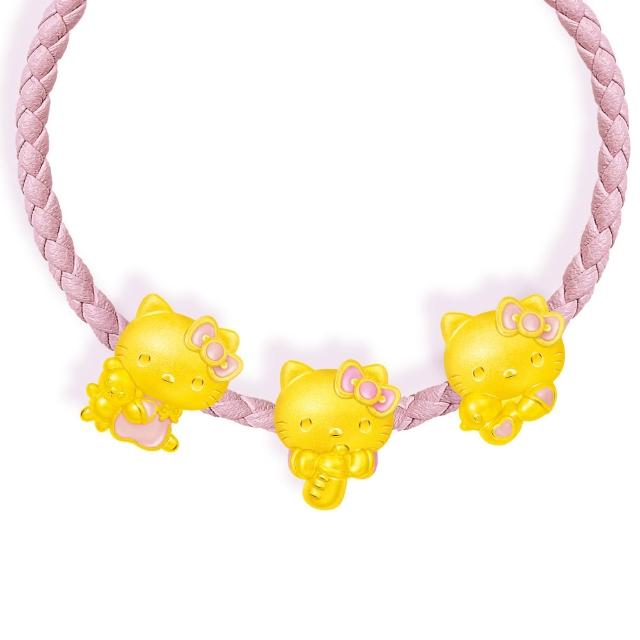 【Just Gold 鎮金店】三麗鷗 Hello Kitty 甜萌寶寶-任選 黃金串珠
