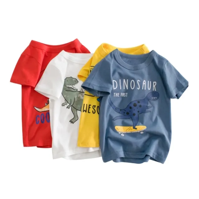 【橘魔法】恐龍趣味對話短袖上衣 男童 兒童 童裝 T恤 棉T T-Shirt