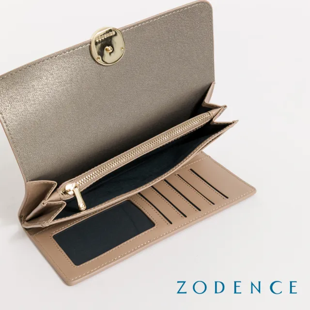 【ZODENCE 佐登司】FOLIA雙面牛皮翻蓋長夾-多色(皮夾/女夾)