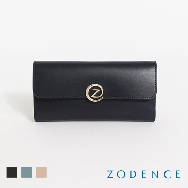 【ZODENCE 佐登司】FOLIA雙面牛皮翻蓋長夾-多色(皮夾/女夾)