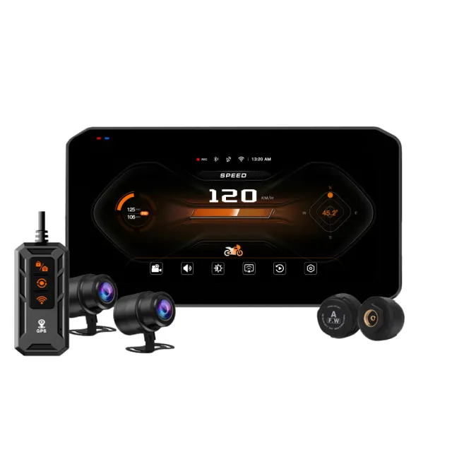 【CARSLAVE】M9Pro(6.25吋全觸控螢幕Carplay SONY鏡頭 BSD盲點偵測 胎壓偵測 機車行車記錄器)