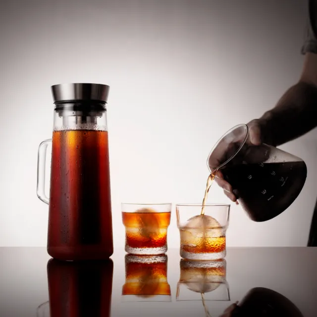 【Driver】冷熱兩用茶/冷萃咖啡壺-1000ml(冰滴咖啡 冰釀咖啡 冷水壺 泡茶壺 玻璃壺 咖啡器具 手沖咖啡)