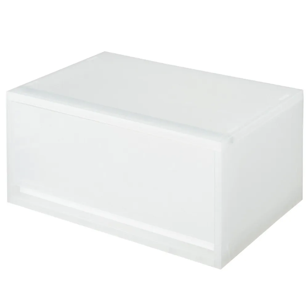 【MUJI 無印良品】PP資料盒/橫式/深型 整體：約寬37×深26×高17.5cm　內寸：約寬33.5×深22.5×高14cm