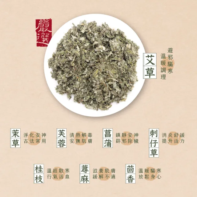 【JustHerb 香草集】安心專用淨浴包10入 x3包(艾草淨化好平安)
