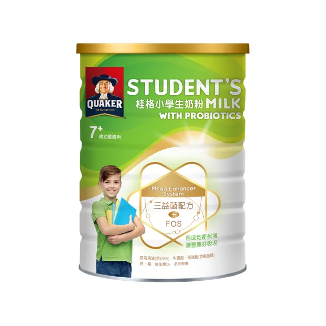 【QUAKER 桂格】三益菌小學生奶粉1500gX1罐