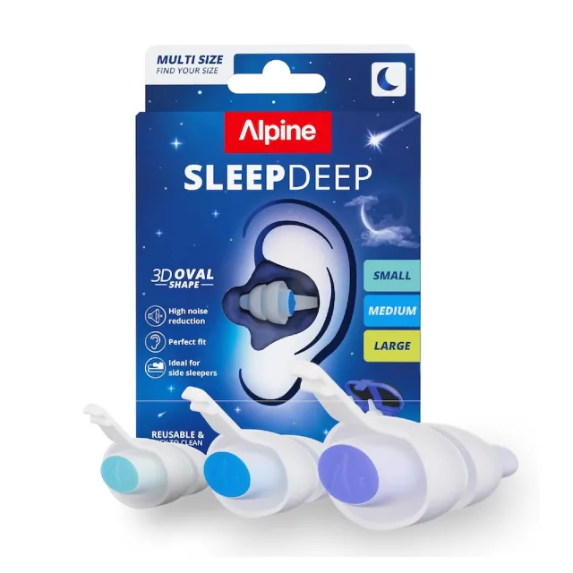【ALPINE】SleepDeep Multisize 荷蘭製 舒眠耳塞 (公司貨保證)