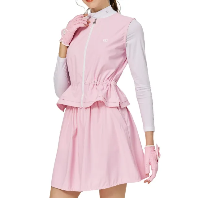 【BLKTEE GOLF】出清特價 分離式女運動套裙-粉紅.彩藍(高爾夫套裝 無袖運動套裝)