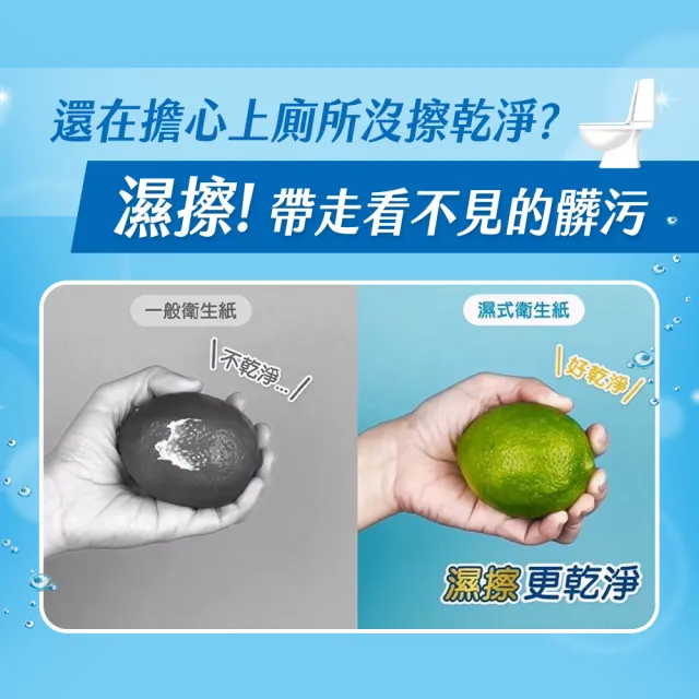 【Kleenex 舒潔】濕式衛生紙 一般款40抽x16包*2箱