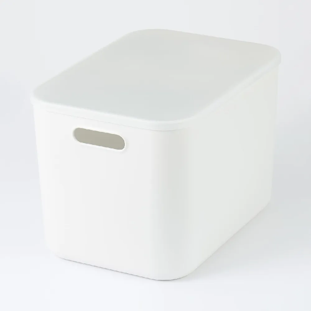 【MUJI 無印良品】軟質聚乙烯收納盒/大(4入組)
