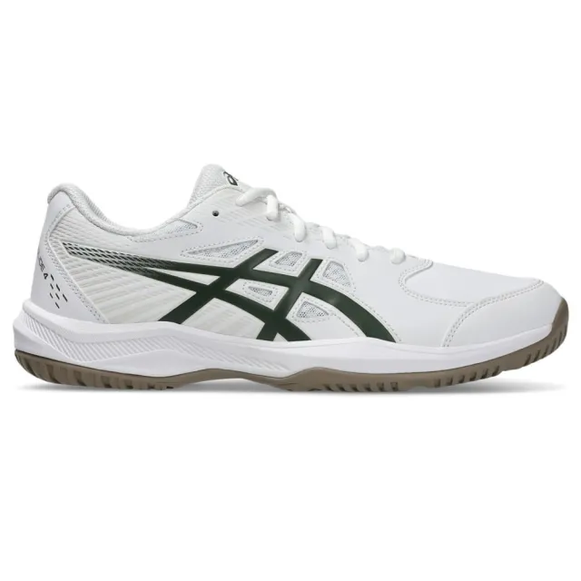 【asics 亞瑟士】Court Slide 4 男 網球鞋 抗扭 瞬移 硬土 白 綠(1041A483-103)