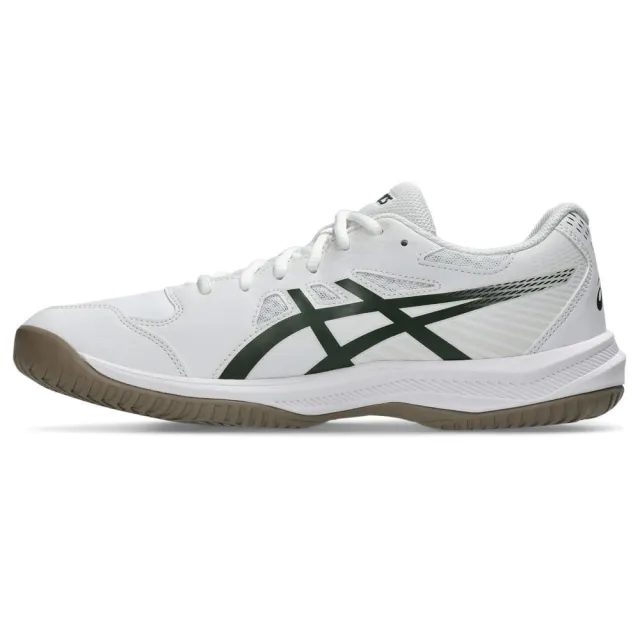 【asics 亞瑟士】Court Slide 4 男 網球鞋 抗扭 瞬移 硬土 白 綠(1041A483-103)