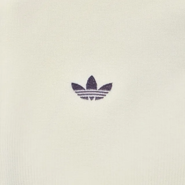 【adidas 愛迪達】Knit Track Top 女 立領外套 運動外套 休閒穿搭 柔軟 經典 米(LF2334)
