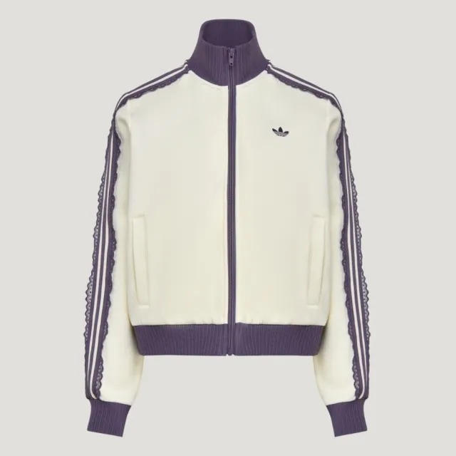 【adidas 愛迪達】Knit Track Top 女 立領外套 運動外套 休閒穿搭 柔軟 經典 米(LF2334)