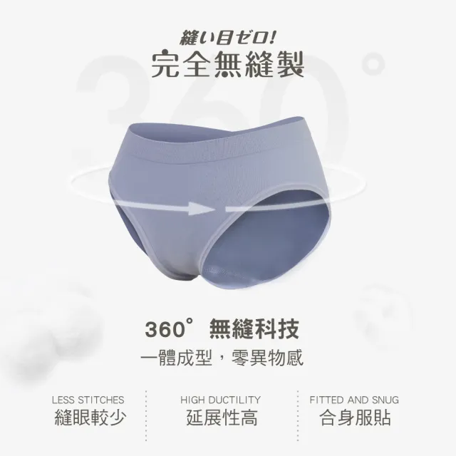 【MarCella 瑪榭】7件組-MIT無縫抗菌內褲-薄感中高腰(女內褲/抗菌內褲/無縫內褲)
