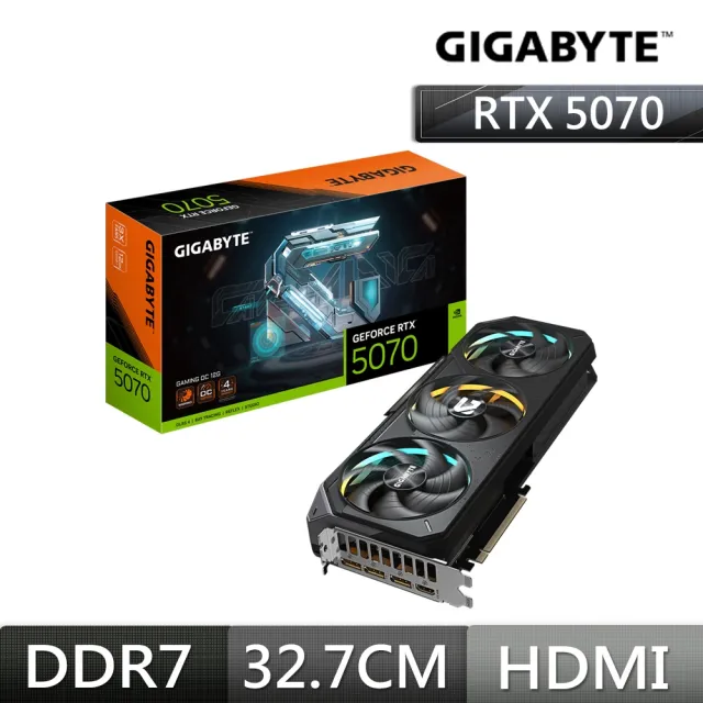 【技嘉】顯卡+主機板組★GeForce RTX5070 GAMING OC 12G 顯示卡X870 EAGLE WIFI7 AMD 主機板