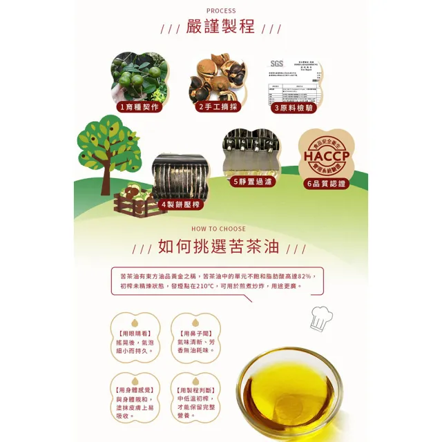 【梅山茶油合作社】好日籽苦茶油500ml二入組(可生飲/CODAY好日籽)