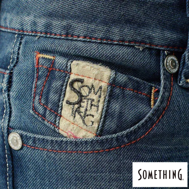 【SOMETHING】女裝 NEO FIT 保溫窄直筒牛仔褲(拔淺藍)