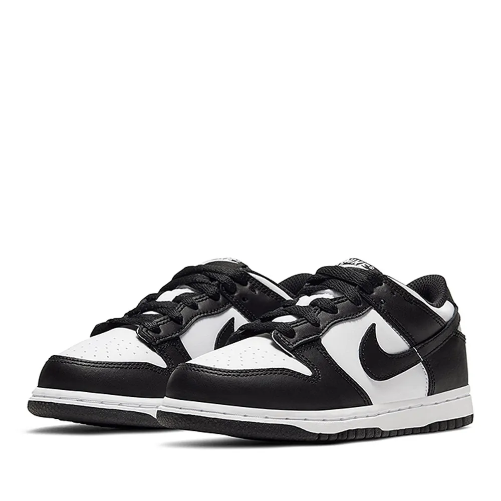 【NIKE 耐吉】休閒鞋 童鞋 中童 兒童 運動鞋 DUNK LOW PS 黑白 CW1588-100