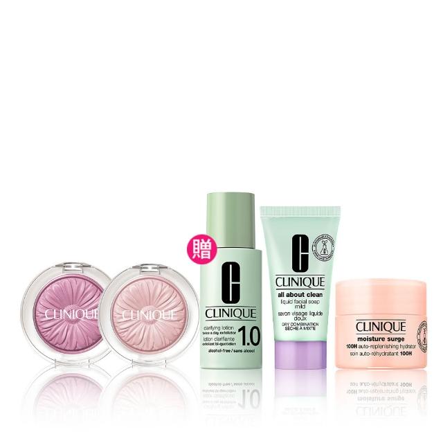 【CLINIQUE 倩碧】小花腮紅雙入限定組(花漾腮紅x2/情人節送禮推薦)