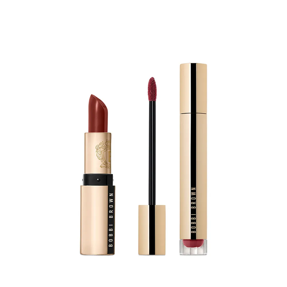 【Bobbi Brown 芭比波朗】柔霧雲朵唇霜+金緻緞光唇膏3.5g