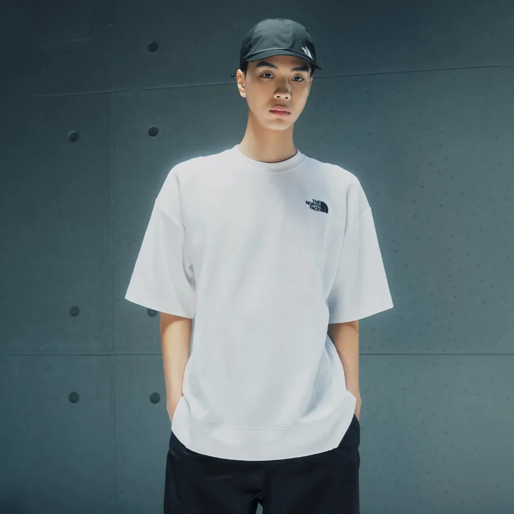 【The North Face】北面UE男款白色寬鬆舒適短袖T恤｜8FC3FN4