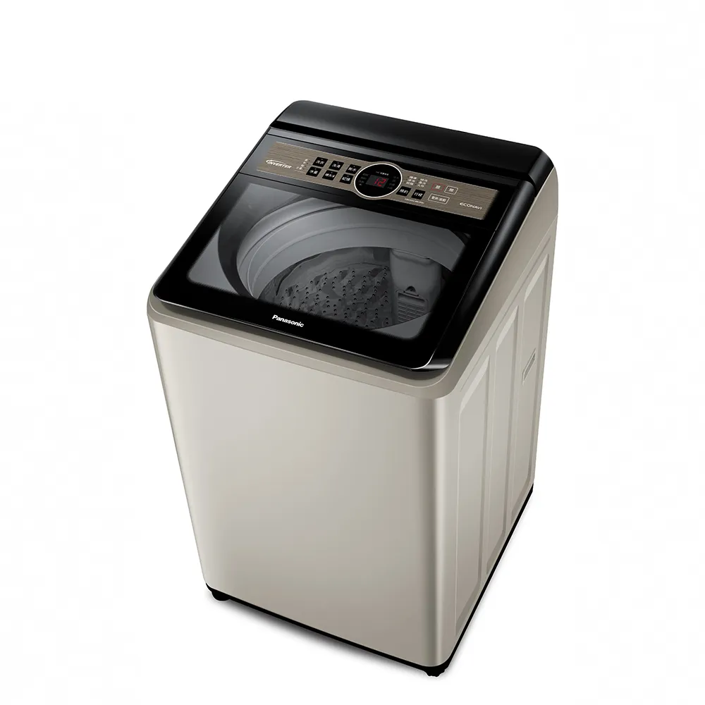 【Panasonic 國際牌】家電快配★17公斤變頻直立式洗衣機-香檳金(NA-V170NN-N)