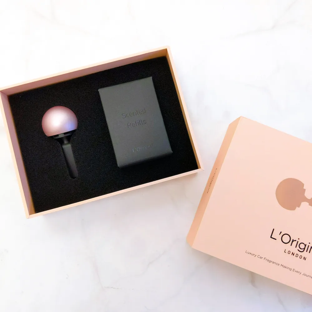 【L‘Original London 洛瑞歐】精品車用香氛-玫瑰金套裝(車用香氛、汽車芳香、車用擴香、車用香水-平輸)