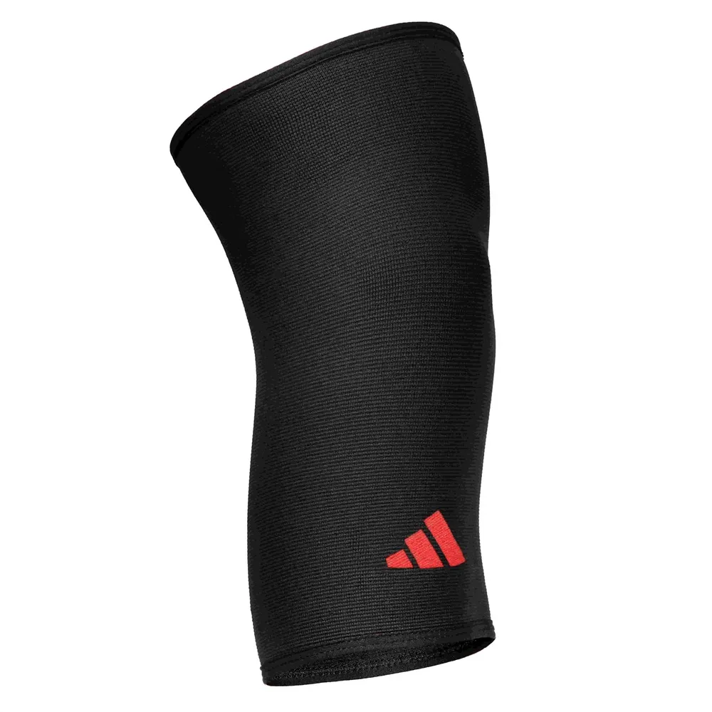 【adidas 愛迪達】膝關節用彈性透氣護套(護膝)