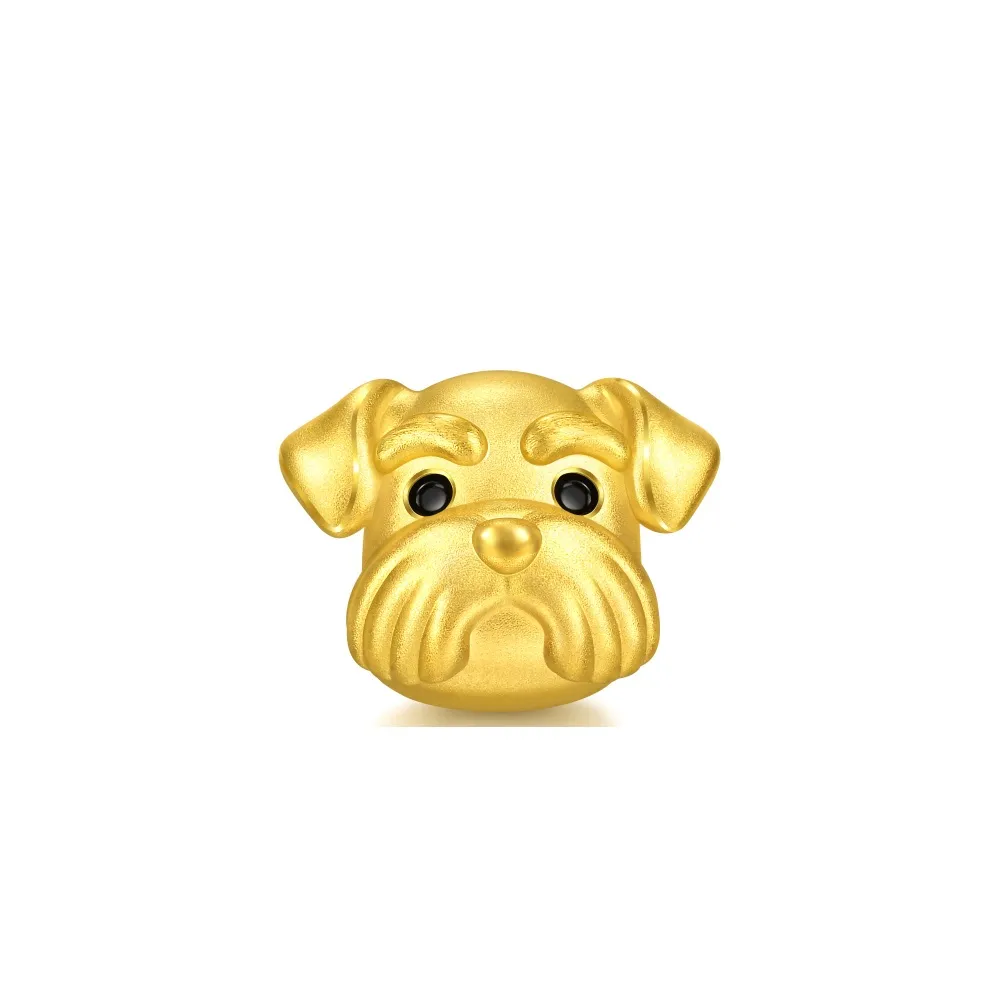 【點睛品】Charme Mini 雪納瑞 黃金串珠(5月新品)