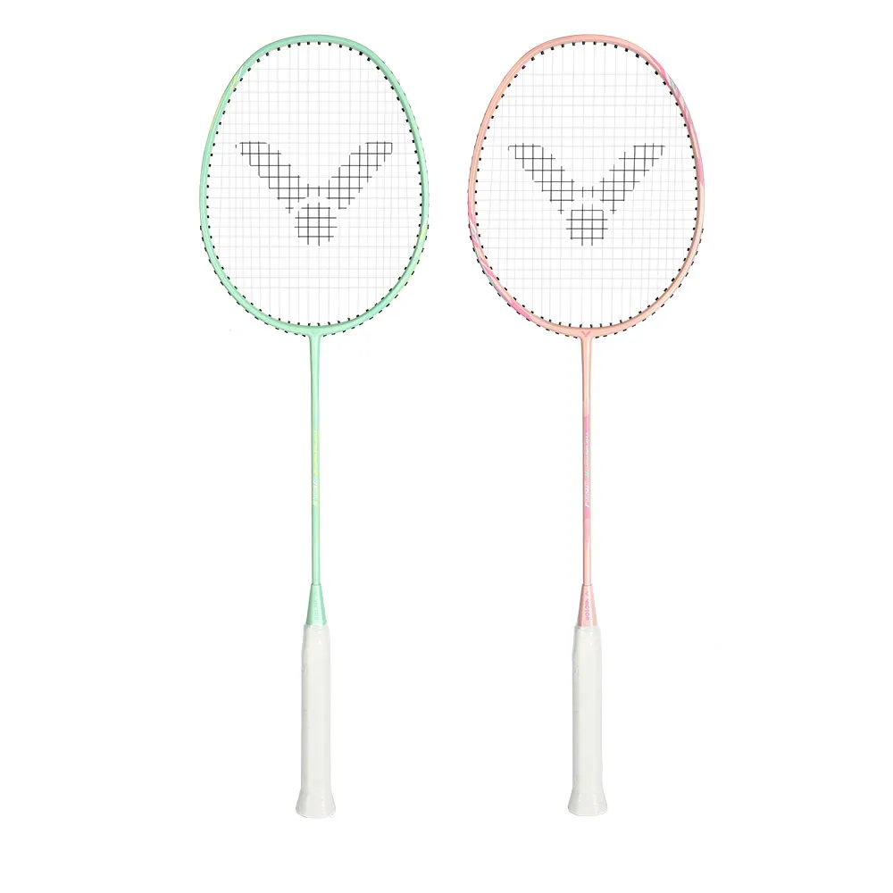 【VICTOR 勝利體育】穿線拍(TK-811CL/TK-812CL 淡綠色/粉紅)