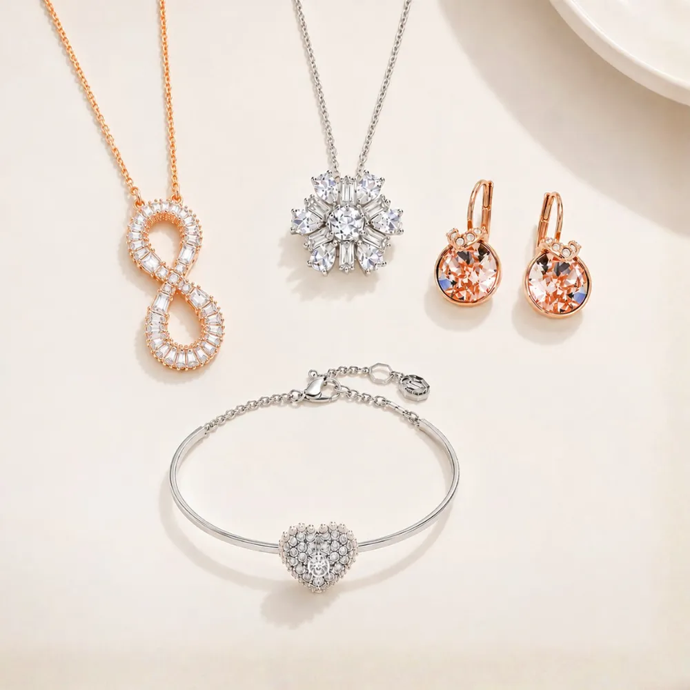 【SWAROVSKI 施華洛世奇】璀璨水晶項鍊/耳環/手鍊 (多款任選)｜七夕情人節 送禮