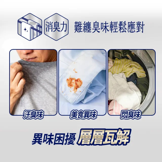【LION 獅王】奈米樂超濃縮抗菌洗衣精640g 4入組 (加強去漬)