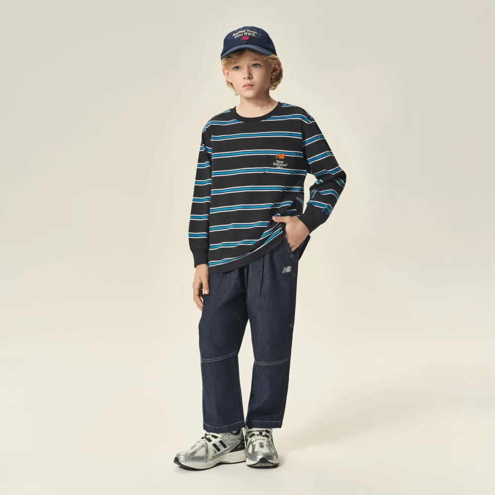 【NEW BALANCE】NB 童裝長褲_7TF3209WDBL_男童/女童_黑色