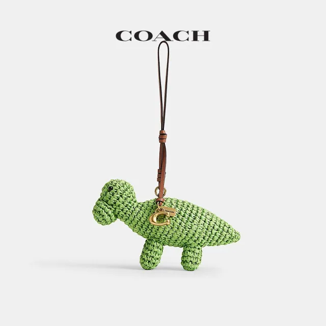 【COACH】蔻馳官方直營 恐龍手袋掛件 掛飾 吊飾-混合色(CER53)