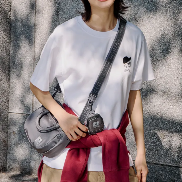 【PORTER INTERNATIONAL】情人節限定 25週年托特包 輕量斜背小包 上衣服飾短Tee(任選特惠)