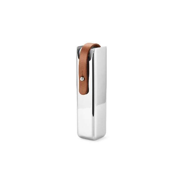 【Georg Jensen 喬治傑生】SKY 骰盒和骰子 (鏡面拋光不鏽鋼 皮革)