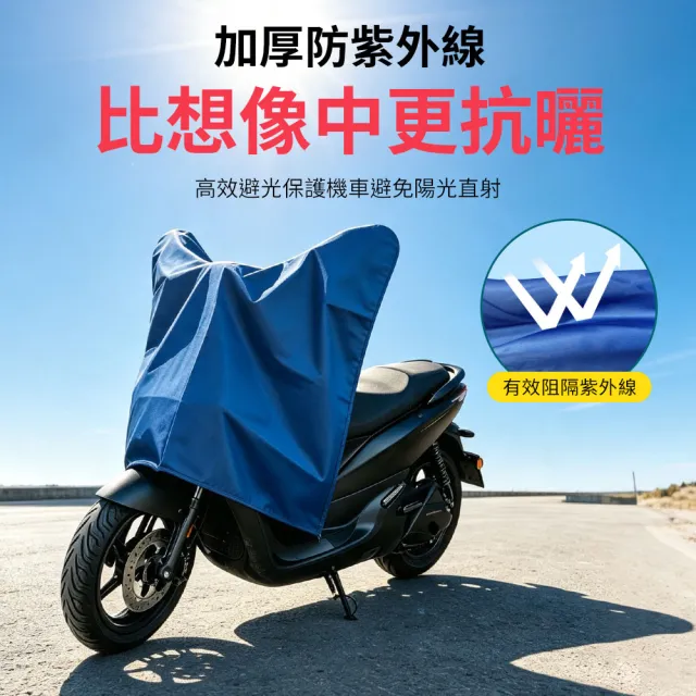 【YORI 優里】超值2入組 機車龍頭罩(加寬加大 摩托車罩 機車車罩 防曬車罩 隔熱車罩 防塵車罩 機車半罩)