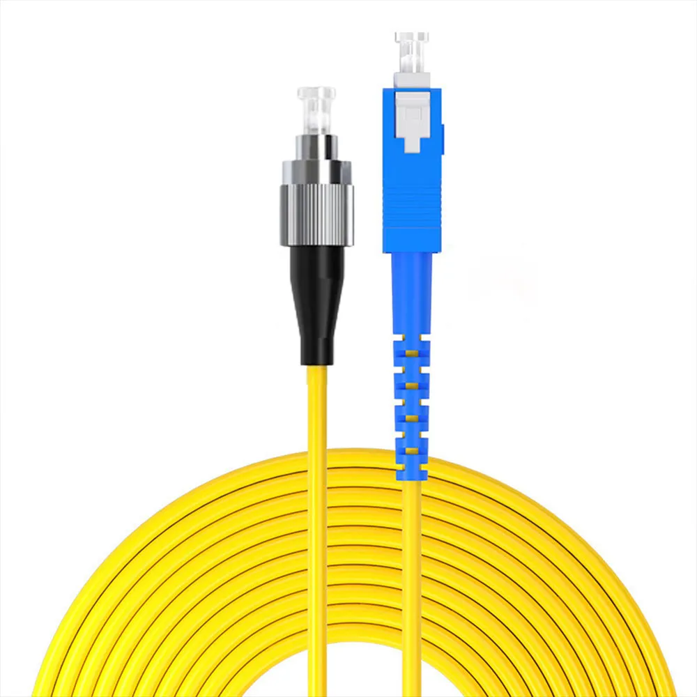 【山澤】工程電信級SC-FC單模單芯光纖跳線 25M