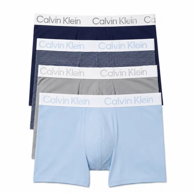 【CALVIN KLEIN】ck男內褲 超細纖維 舒適 快乾 四角內褲(超值 四件組)