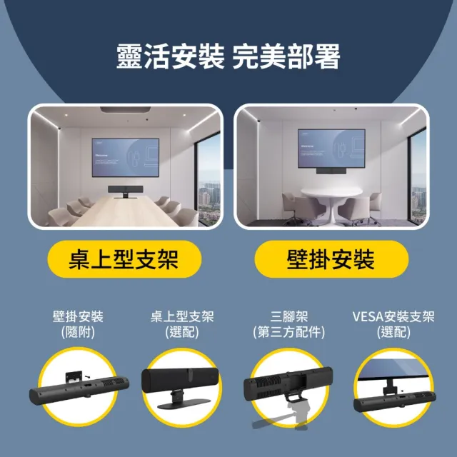 【Jabra】官方直營 PanaCast U30 視訊會議一體機 (含桌面立架)