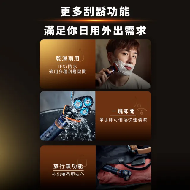 【Philips 飛利浦】momo獨家 X5012 X系列電鬍刀+HX2411音波牙刷 (AI護膚/官方直營)