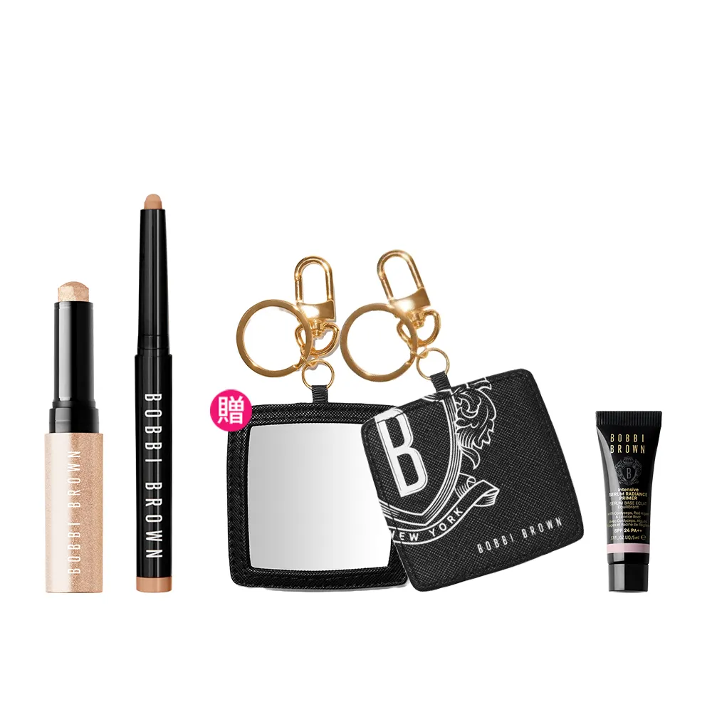 【Bobbi Brown 芭比波朗】極致鑽石水感眼影棒2g+超持久炫彩眼影筆1.6g