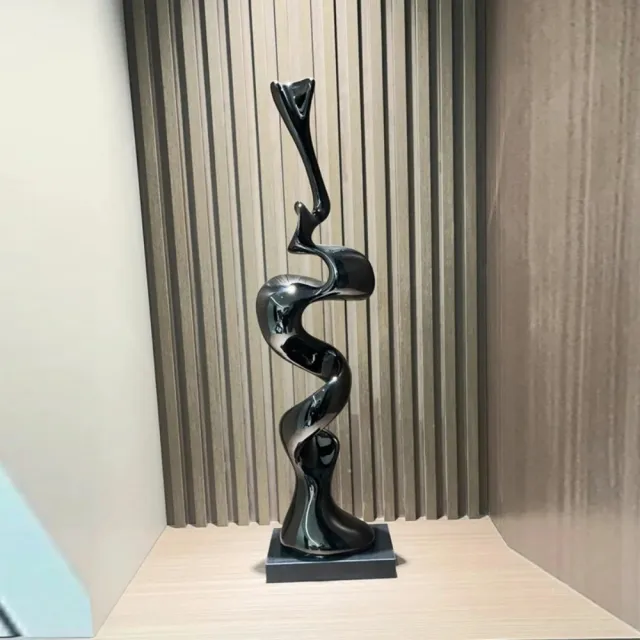 超微米-擺件 異形流線擺件 創意雕塑 家居飾品 藝術擺設 工藝品 現代輕奢擺件 玄關落地裝飾（大號）