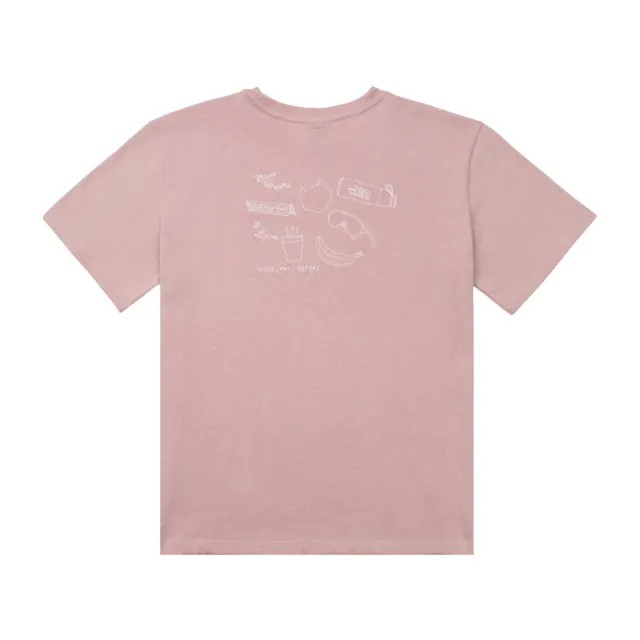 【The North Face】TNF 休閒 運動 手繪圖案短袖T恤 W HIKE RLX SS TEE GRAPHIC - AP 女 粉 (NF0A8JKZ0SO)