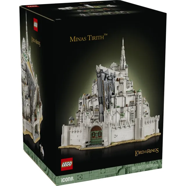 【LEGO 樂高】Icons 11377 The Lord of the Rings: 米那斯提力斯(魔戒 居家擺設 禮物 玩具)