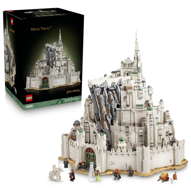【LEGO 樂高】Icons 11377 The Lord of the Rings: 米那斯提力斯(魔戒 居家擺設 禮物 玩具)