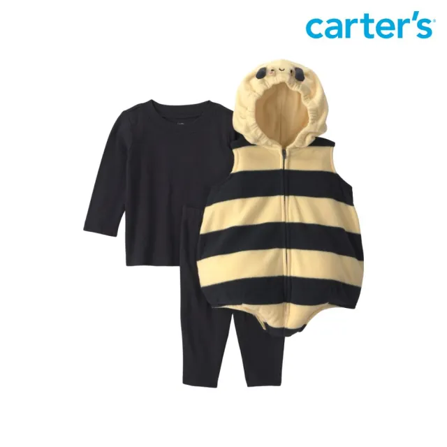 【Carter’s】嬰幼童裝 3件組套裝(造型連身裝/上衣/長褲)-(原廠公司貨 童裝 造型套裝 小蜜蜂 萬聖節)