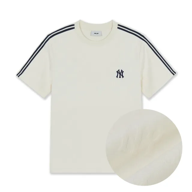 【MLB】小Logo運動風短袖T恤 Monogram系列 洋基/道奇隊 (3ATSM0364-兩款任選)