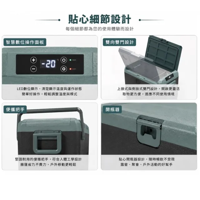 【Alpicool】冰虎 19公升 單槽行動冰箱 車用移動冰箱 露營 壓縮機 冷藏冷凍 保冰加強款 ICF19 總代理公司貨