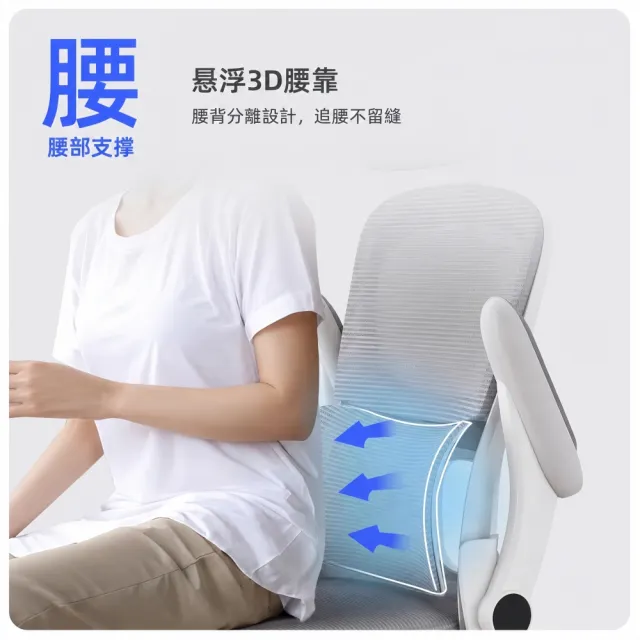 【小不記】可調節頭枕+自適應腰托 電腦椅 辦公椅 可升降耐重旋轉椅 人體工學椅 職員椅 會議椅 網椅 椅子